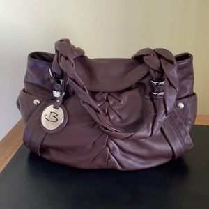 Brown leather purse